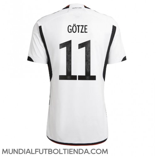 Camiseta Alemania Mario Gotze #11 Primera Equipación Replica Mundial 2022 mangas cortas